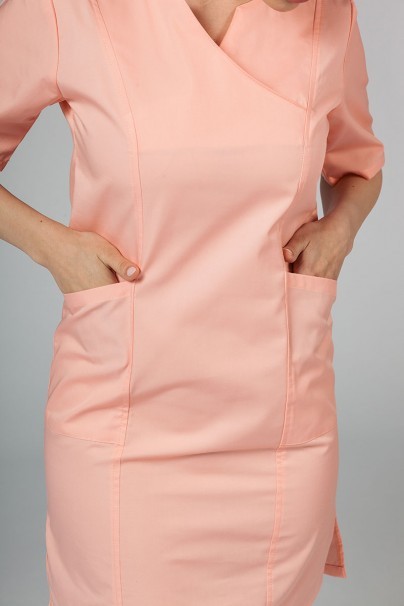 Lékařské klasické šaty Sunrise Uniforms lososové-3