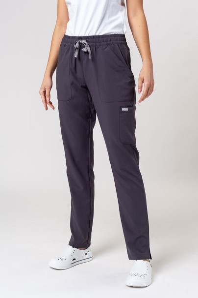 Lékařská dámská souprava Maevn Momentum (halena Double V–neck, kalhoty 6-pocket) šedá-8