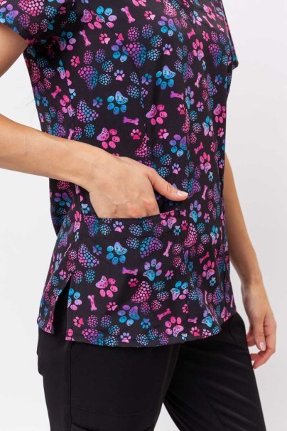 Dámská lékařská halena Maevn Prints Ombre Paws-4