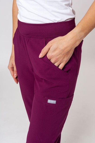 Dámské lékařské kalhoty Maevn Momentum jogger třešňové-4