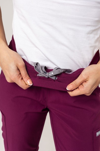 Dámské lékařské kalhoty Maevn Momentum jogger třešňové-2