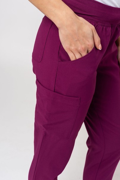 Dámské lékařské kalhoty Maevn Momentum jogger třešňové-3