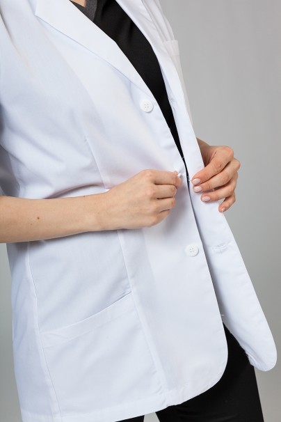 Lékařský plášť Adar Uniforms Consultation (krátký rukáv) bílý-4