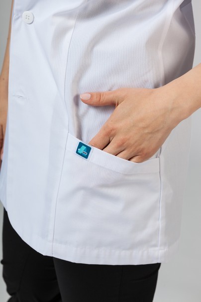 Lékařský plášť Adar Uniforms Consultation (krátký rukáv) bílý-5