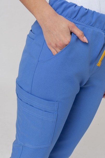 Lékařské kalhoty Sunrise Uniforms Premium Chill jogger modré-3