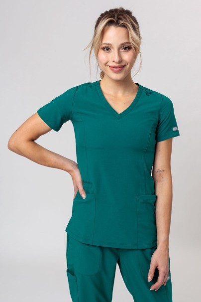 Lékařská dámská souprava Maevn Momentum (halena Double V–neck, kalhoty 6-pocket) zelená-2