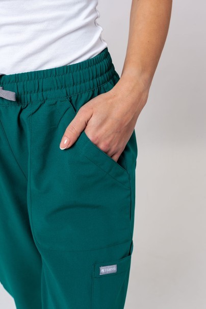 Lékařské dámské kalhoty Maevn Momentum 6-pocket zelené-4