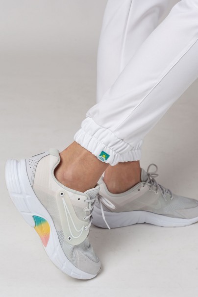 Dámské lékařské kalhoty Sunrise Uniforms Premium Chill jogger bílé-5
