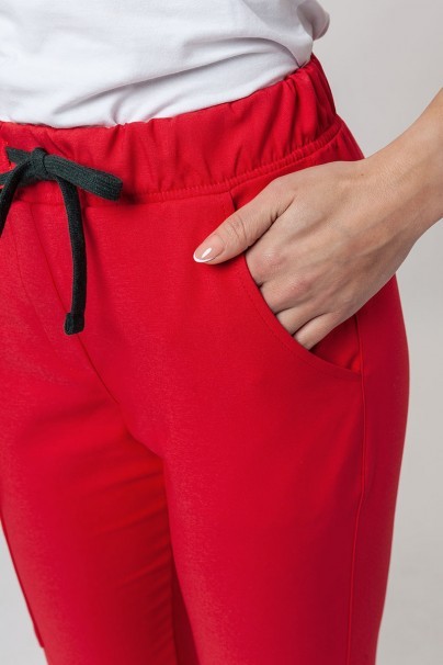 Lékařské kalhoty Sunrise Uniforms Premium Chill jogger červené-2