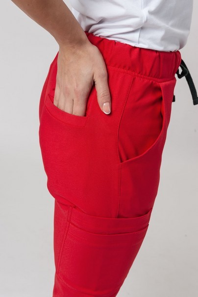 Lékařské kalhoty Sunrise Uniforms Premium Chill jogger červené-3