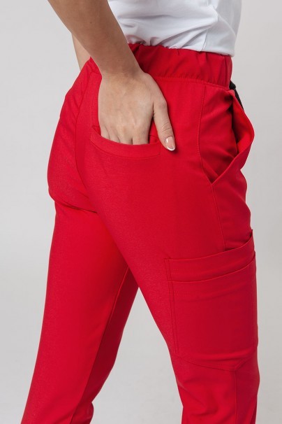 Lékařské kalhoty Sunrise Uniforms Premium Chill jogger červené-4