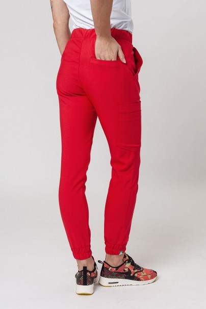 Lékařské kalhoty Sunrise Uniforms Premium Chill jogger červené-2