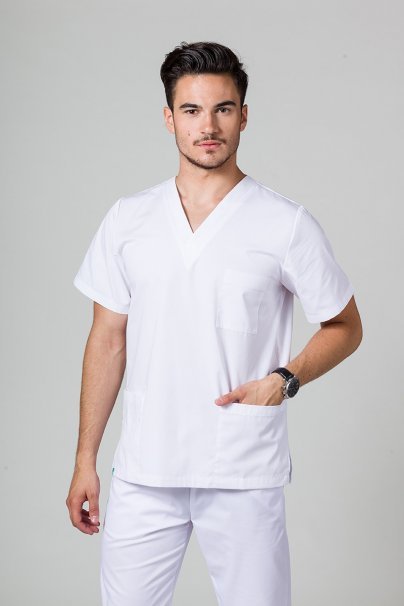 Pánská lékařská souprava Sunrise Uniforms bílá-4