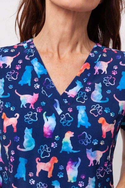 Dámská lékařská halena Maevn Prints Furr-ever Colorful-3