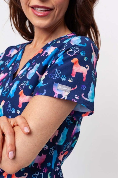 Dámská lékařská halena Maevn Prints Furr-ever Colorful-4