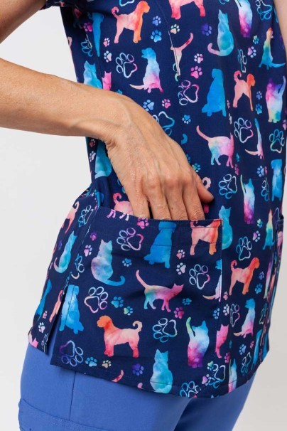 Dámská lékařská halena Maevn Prints Furr-ever Colorful-5