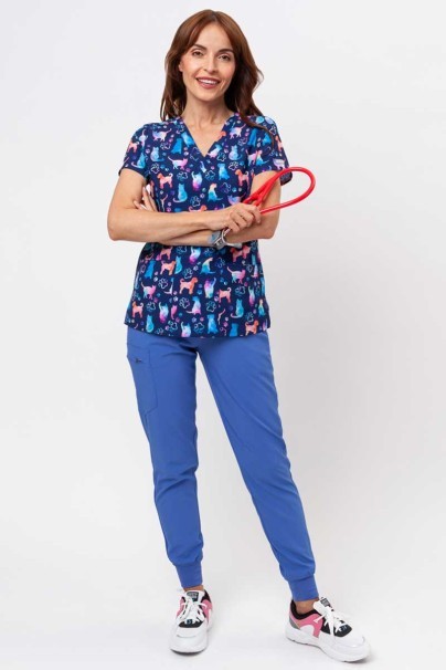 Dámská lékařská halena Maevn Prints Furr-ever Colorful-2