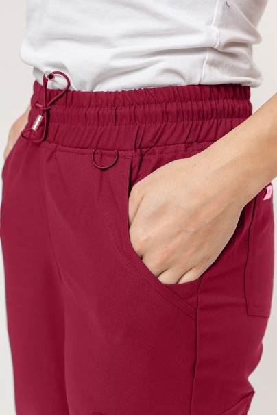 Dámské lékařské kalhoty Uniforms World 109PSX Ava jogger burgundové-2