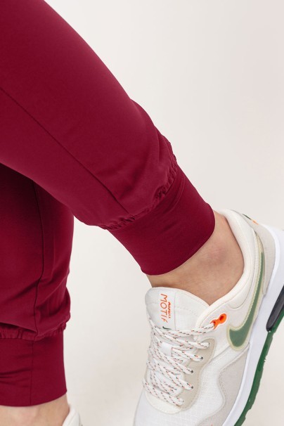 Dámské lékařské kalhoty Uniforms World 109PSX Ava jogger burgundové-6