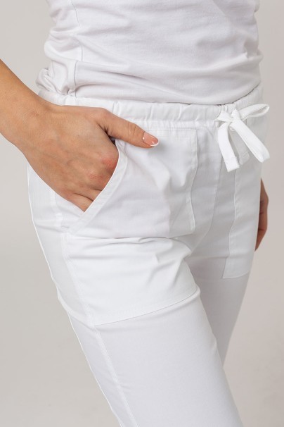 Dámské lékařské kalhoty Cherokee Core Stretch Mid Rise bílé-2