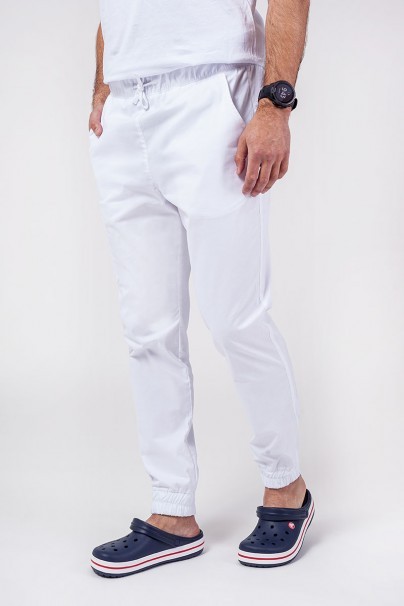 Pánská lékařská souprava Sunrise Uniforms Active (halena Flex, kalhoty Flow) bílá-7