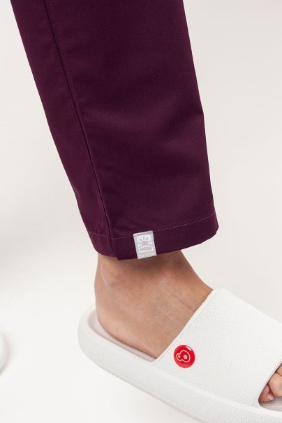 Dámské lékařské kalhoty Sunrise Basic Regular FRESH burgundové-3