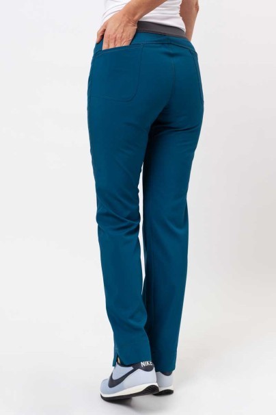 Dámské lékařské kalhoty Cherokee Infinity Slim Pull-on karaibsky modré-1