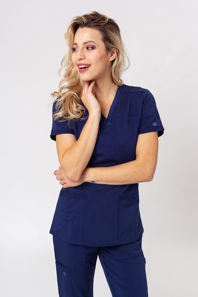Lékařská dámská souprava Dickies Balance (bluza V-neck, spodnie Mid Rise) námořnická modř-3