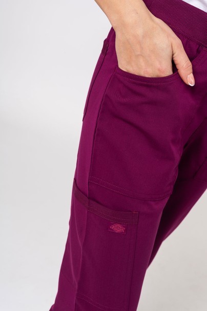 Lékařské dámské kalhoty Dickies Balance Mid Rise třešňové-3