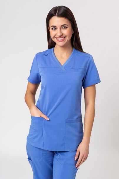 Lékařská dámská souprava Dickies Balance (bluza V-neck, spodnie Mid Rise) klasicky modrá-2