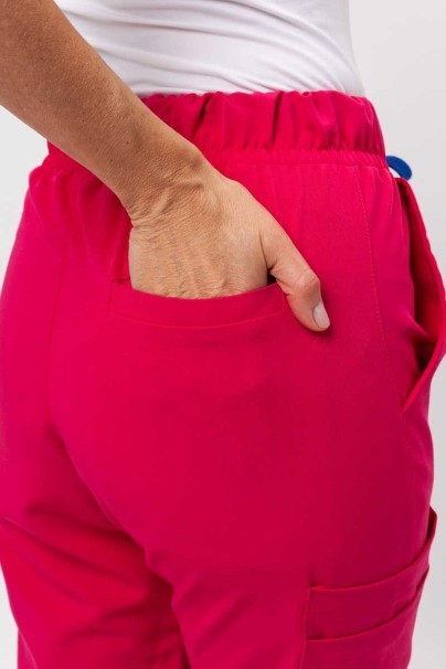 Dámské lékařské kalhoty Sunrise Uniforms Premium Vibe jogger malinové-3