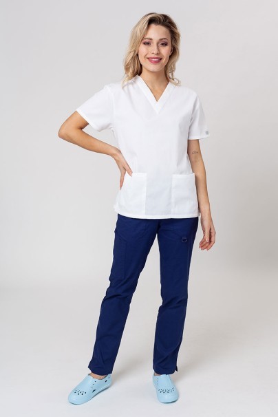 Lékařská dámská halena Dickies EDS Signature V-neck Top bílá-5