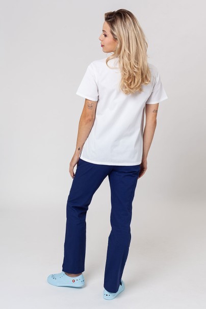 Lékařská dámská halena Dickies EDS Signature V-neck Top bílá-6