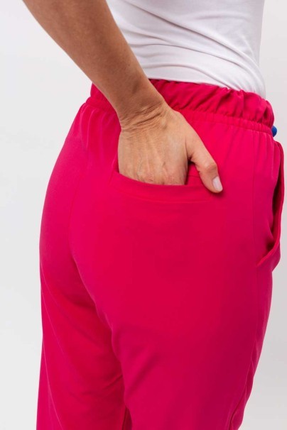 Dámské lékařské kalhoty Sunrise Uniforms Premium Pride malinové-3