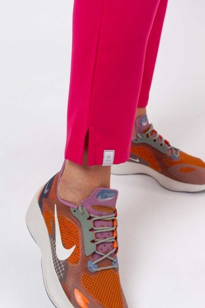 Dámské lékařské kalhoty Sunrise Uniforms Premium Pride malinové-6