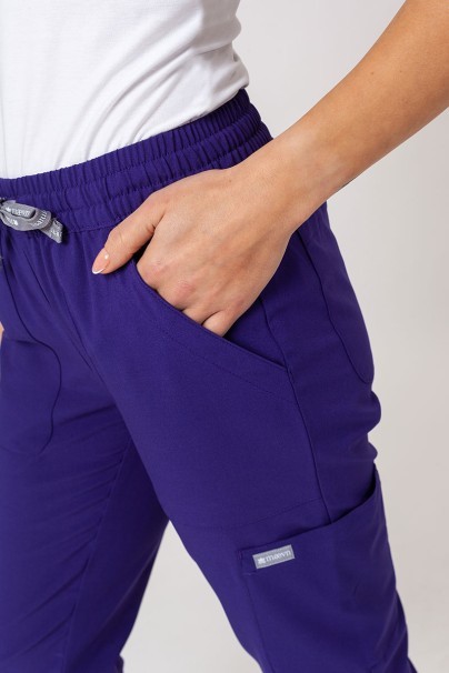 Lékařské dámské kalhoty Maevn Momentum 6-pocket fialové-3