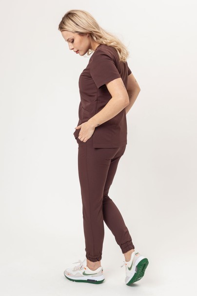Lékařská halena Sunrise Uniforms Premium Joy hnědá-5