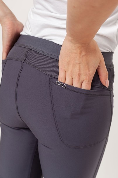 Dámské lékařské kalhoty Cherokee Infinity Slim Pull-on šedé-5