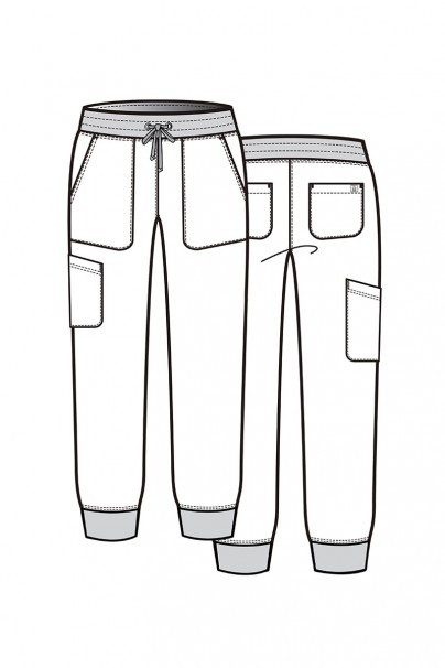 Dámské lékařské kalhoty Maevn Matrix Impulse Jogger lososové-9