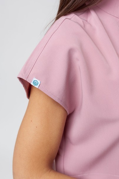 Dámská lékařská halena Uniforms World 518GTK™ Avant pastelově růžová (magnetické spony)-3