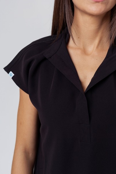 Dámská lékařská halena Uniforms World 518GTK™ Avant černá (magnetické spony)-3