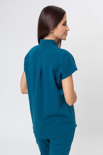 Dámská lékařská halena Uniforms World 518GTK™ Avant karaibsky modrá (magnetické spony)-2