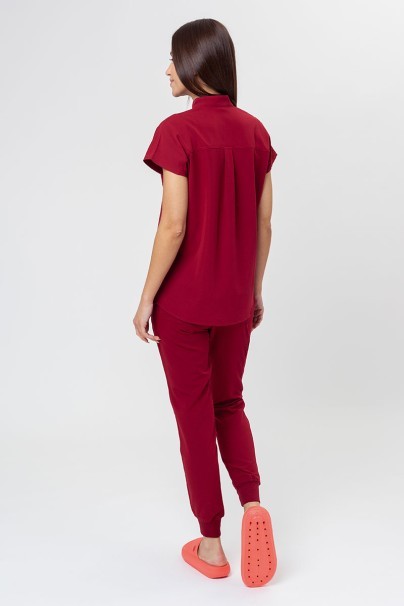 Dámská lékařská halena Uniforms World 518GTK™ Avant burgundová (magnetické spony)-7