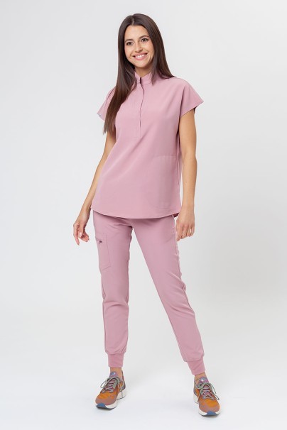 Dámská lékařská halena Uniforms World 518GTK™ Avant pastelově růžová (magnetické spony)-6