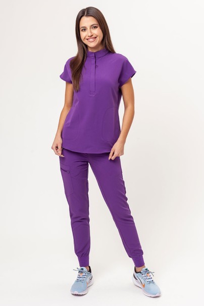 Dámská lékařská halena Uniforms World 518GTK™ Avant fialová (magnetické spony)-2