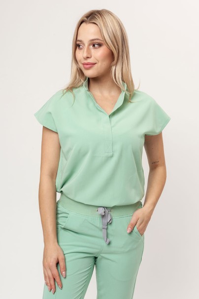 Dámská lékařská halena Uniforms World 518GTK™ Avant pistáciová (magnetické spony)-4