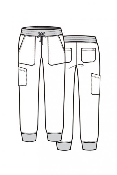 Dámské lékařské kalhoty Maevn Matrix Impulse Jogger karaibsky modré-5