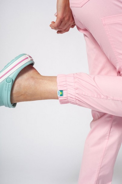 Dámské lékařské kalhoty Sunrise Uniforms Active Air jogger růžové-4