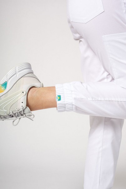 Dámské lékařské kalhoty Sunrise Uniforms Active Air jogger bílé-4