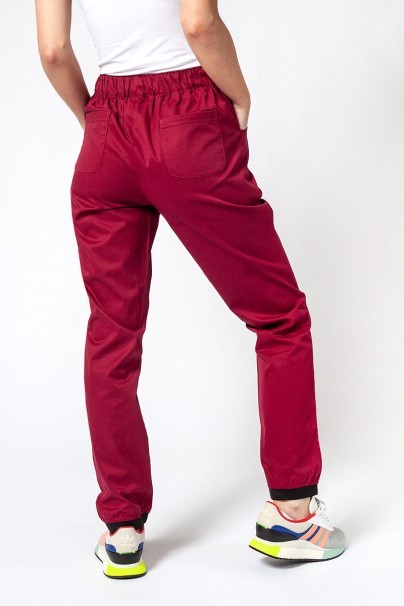 Dámské lékařské kalhoty Sunrise Uniforms Active Loose třešňové-2